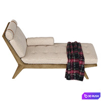 Knoll Klismos Chaise Longue 3D Model Corona