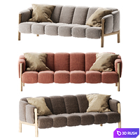 Garden sofa PLUMON by Kettal 3D Model Vray, Corona