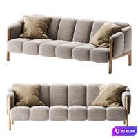 Garden sofa PLUMON by Kettal 3D Model Vray, Corona