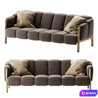 Garden sofa PLUMON by Kettal 3D Model Vray, Corona