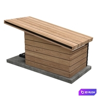 Modern dog house MDK9 by RAH:Design 3D Model Corona