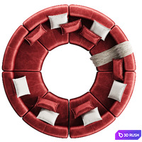 PUFFALO Modular Lounging 2 3D Model Corona