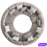 PUFFALO Modular Lounging 2 3D Model Corona