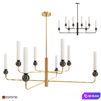 SENSEI L Chandelier 3D Model Corona