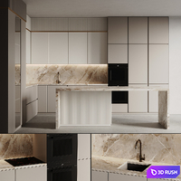 Kitchen 27 3D Model Corona