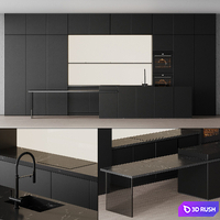 Modern style kitchen 004 | kitchen modern 3D Model Corona