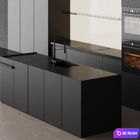 Modern style kitchen 004 | kitchen modern 3D Model Corona