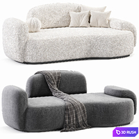 Greenapple Sofa, Unfinished Sofa 3D Model Corona