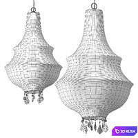 Lady D Pendant Light 3D Model Vray