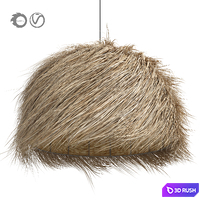 Suspension demi-boule Palm 3D Model Vray, Corona