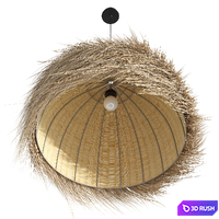 Suspension demi-boule Palm 3D Model Vray, Corona