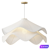 Fabric Pendant Light 3D Model Vray