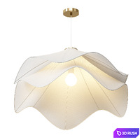 Fabric Pendant Light 3D Model Vray