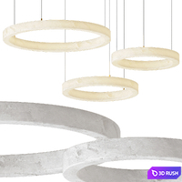 Marika Alabaster Chandelier 3D Model Vray
