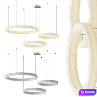 Marika Alabaster Chandelier 3D Model Vray