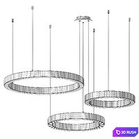 Marika Alabaster Chandelier 3D Model Vray