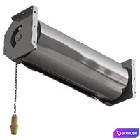 Sprinkler for bath stainless steel Titan-15 3D Model Vray, Corona