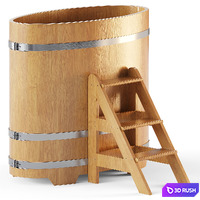 Font for baths and saunas 3D Model Corona