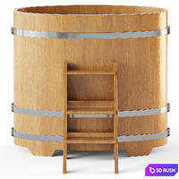 Font for baths and saunas 3D Model Corona