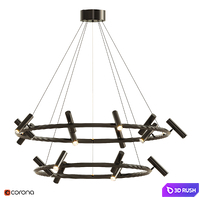 Pendant lamp LEEDS RING 3D Model Corona