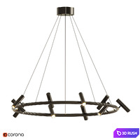 Pendant lamp LEEDS RING 3D Model Corona
