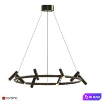 Pendant lamp LEEDS RING 3D Model Corona