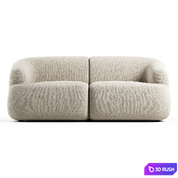 Westwing - Sofia, 2 Seater Sofa 3D Model Vray