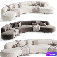 LOLA Sofa Vao Curved Sofa 02 By Artipieces 3D Model Corona