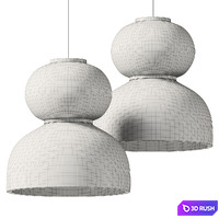 Japandi Lantern Shaped by Japandistore 3D Model Vray, Corona