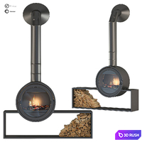 Fireplace 3D Model Vray, Corona