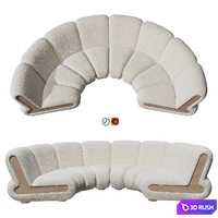 Noelle Modular Sofa 3D Model Vray, Corona
