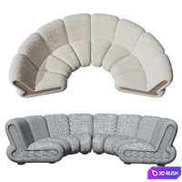 Noelle Modular Sofa 3D Model Vray, Corona