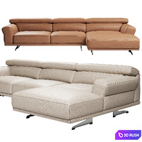 Mill Corner Sofa by FENDA 3D Model Corona