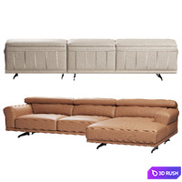 Mill Corner Sofa by FENDA 3D Model Corona