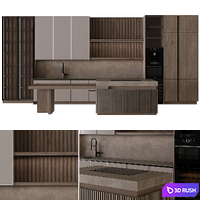 Modern style kitchen 56 3D Model Corona