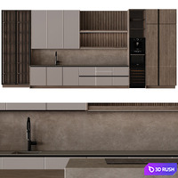 Modern style kitchen 56 3D Model Corona