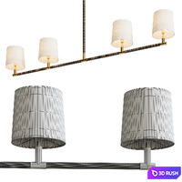Holden Linear Pendant 3D Model Corona