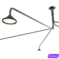 Roche Bobois Nomade Ceiling Lamp 3D Model Vray