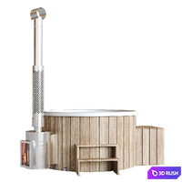 Bath tub (font) 3D Model Vray, Corona