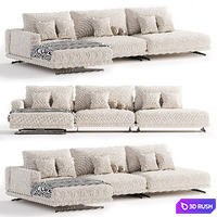 Zillis seat corner Sofa 3D Model Corona