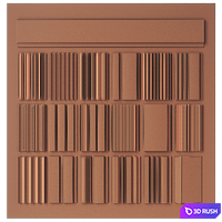 HiWood stucco molding 3D Model Vray, Corona
