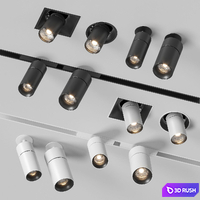 Reggiani Track Lights 3D Model Vray, Corona