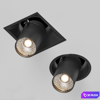 Reggiani Track Lights 3D Model Vray, Corona