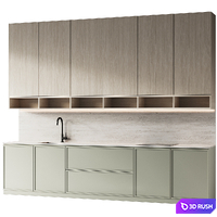 Modern kitchen 002 3D Model Corona