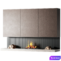 Fireplace 3D Model Corona