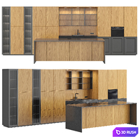 Kitchen 42 3D Model Vray, Corona