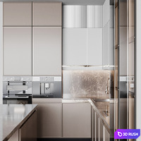 Kitchen modern312 3D Model Vray, Corona