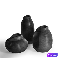A set of decorative vases 3D Model Vray, Corona