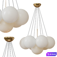 Chandelier OGDEN lampatron 3D Model Vray