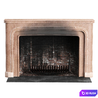 Wood burning fireplace 3D Model Corona